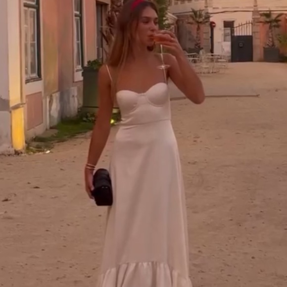 Revolve Lovers and Friends sisa maxi dress in ivory - purchased on revolve, NWT - Picture 2 of 3